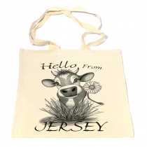 Daisy Cow Cotton Shopper Bag
